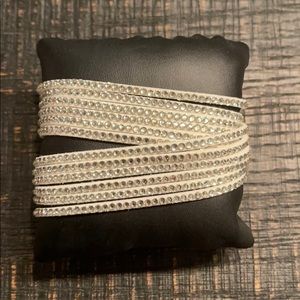 White Double Wraparoubd Bracelet - Never Worn